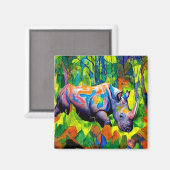 Rhino-reflecterend loof magneet (Voorkant / Achterkant)