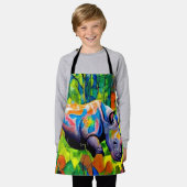 Rhino-reflecterend loof schort (Gedragen)