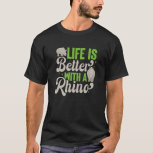 Rhino Rhinoceros Wilde Dier T-shirt