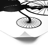 Rhino Riding a Bike Foto Afdruk (Hoek)