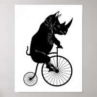 Rhino Riding a Bike