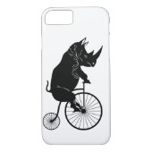 Rhino Riding Old Fashion Bike Case-Mate iPhone Case (Achterkant)