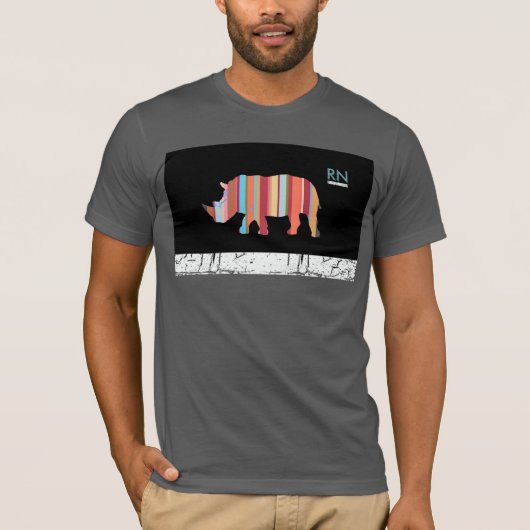 rhino / rinno / rhinoceros cool t-shirt (Voorkant)