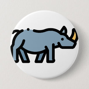 Rhino Ronde Button 7,6 Cm