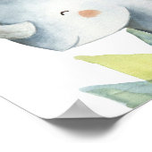 Rhino Safari Oerwoud Baby Nursery Print (Hoek)