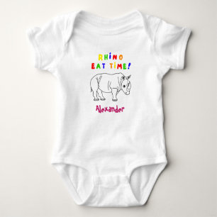 Rhino schattige baby-kostuums romper