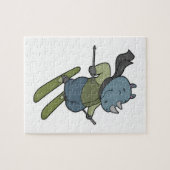 Rhino Skier Ski Legpuzzel (Horizontaal)