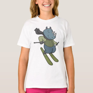 Rhino Skier Ski T-shirt