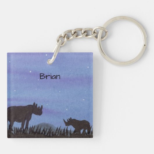 Rhino Sleutelhanger (Achterkant)