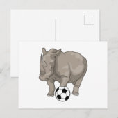 Rhino Soccer Soccer Briefkaart (Voorkant / Achterkant)