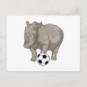 Rhino Soccer Soccer Briefkaart (Voorkant)