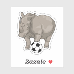 Rhino Soccer Soccer Sticker