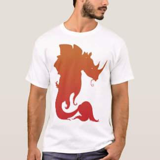 Rhino-Stego-Fish T-shirt (vuur)