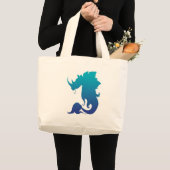 Rhino-Stego-Fish (waterkleurschema) Grote Tote Bag (Voorkant (product))