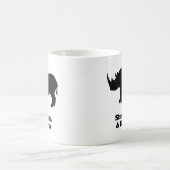 Rhino-sterkte en zwart gekleurd koffiemok (Center)