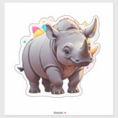 Rhino Sticker (Vel)