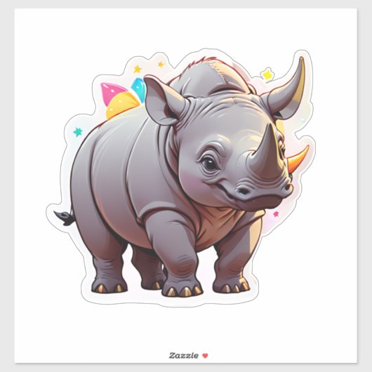 Rhino Sticker (Vel)