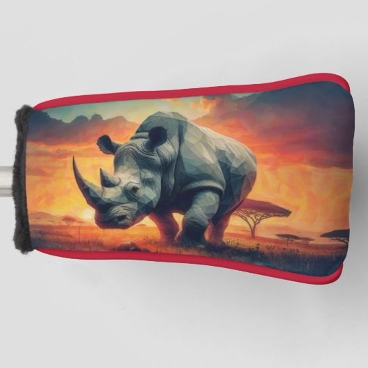 Rhino Sunset Safari Golfheadcover (Voorkant)