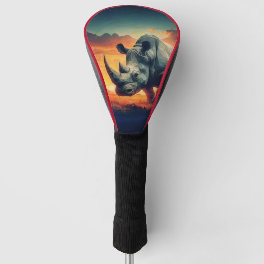 Rhino Sunset Safari Golfheadcover (Voorkant)
