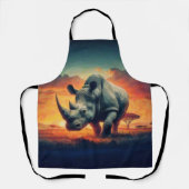 Rhino Sunset Safari Schort (Voorkant)