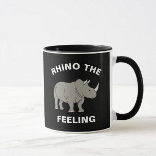 Rhino The Feeling Funny Wildlife Rhinoceros Pun Mok