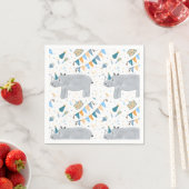 Rhino Verjaardag Cocktail servetten (Insitu)
