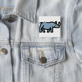 Rhino Vierkante Button 5,1 Cm (In situ)