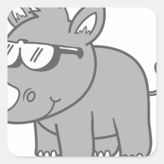 RHINO VIERKANTE STICKER