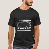 Rhino VS vlag 4th van juli Amerika T-shirt (Voorkant)