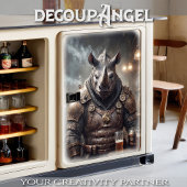 Rhino Warrior Drink Bier - Decoupage - Tissuepapier
