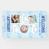 Rhino Welkom 1e verjaardag Foto Spandoek (Horizontaal)