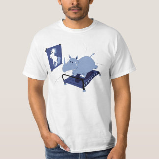 rhino werkt uit t-shirt