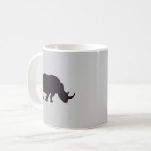 Rhino Wood Engraving Koffiemok (Voorkant links)