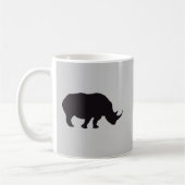 Rhino Wood Engraving Koffiemok (Links)