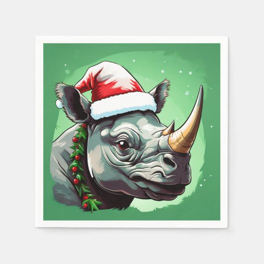 Rhino Xmas Servet (Voorkant)