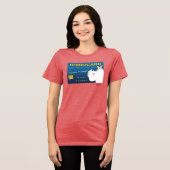 RHINOCARD: INSTINCT TO CHARGE by Sandra Boynton Tri-Blend Shirt (Voorkant volledig)