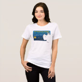 RHINOCARD: INSTINCT TO CHARGE by Sandra Boynton Tri-Blend Shirt (Voorkant volledig)