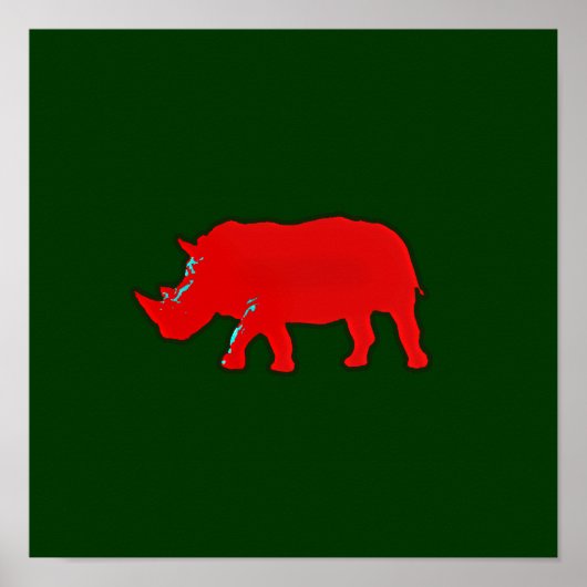 rhinocero grafische prints (Voorkant)