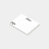 Rhinoceros Afrika Dier Post-it® Notes (Schuin)
