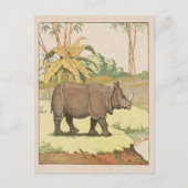 Rhinoceros-artikeltekening Briefkaart (Voorkant)