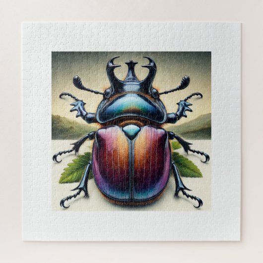 Rhinoceros Beetle 050824IREF208 - Watercolor Legpuzzel (Verticaal)