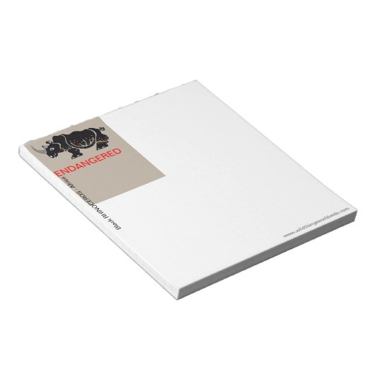 RHINOCEROS - Blocnote - klein (Schuin)