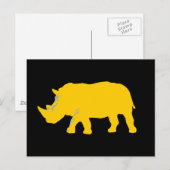 Rhinoceros Briefkaart (Voorkant / Achterkant)