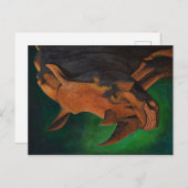 Rhinoceros Briefkaart (Voorkant / Achterkant)