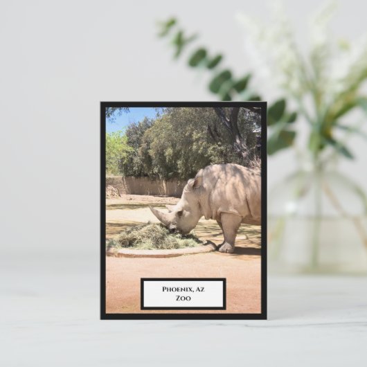 Rhinoceros Briefkaart (Staand voorkant)