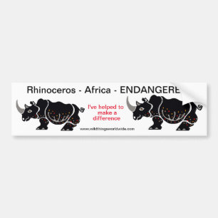 Rhinoceros - bumpersticker