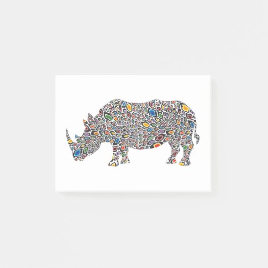 Rhinoceros-Cheetah Post-it® Notes (Voorkant)