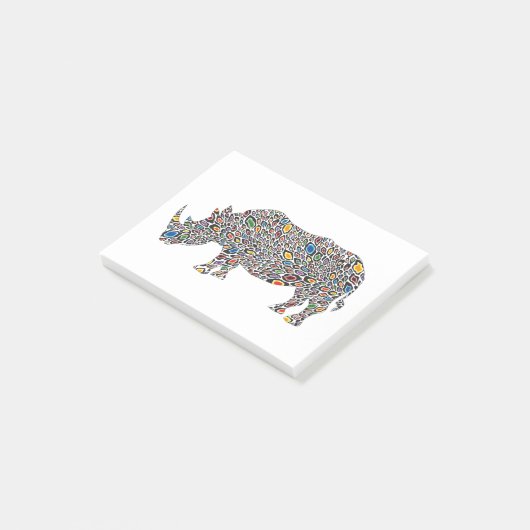 Rhinoceros-Cheetah Post-it® Notes (Schuin)