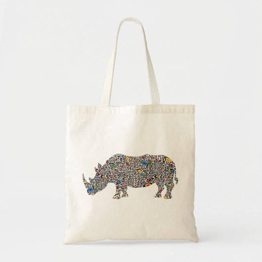 Rhinoceros-Cheetah Tote Bag (Voorkant)