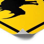 Rhinoceros Crossing Highway Poster (Hoek)